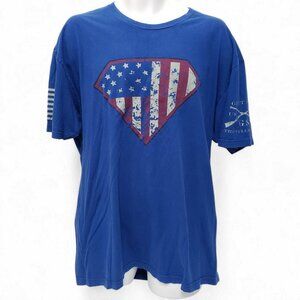 Grunt Style Mens Blue USA Flag Tshirt Size XXL